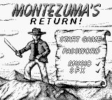 Montezuma's Return! (Europe) (En,Fr,De,Es,It) Title Screen